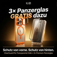 ClearGuard Pro Transparente Hülle + 3× Premium-Panzerglas