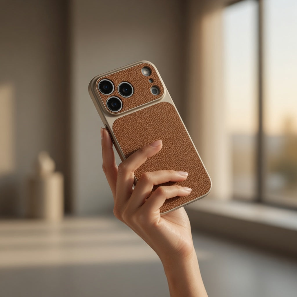 Matné pouzdro z veganské kůže – iPhone