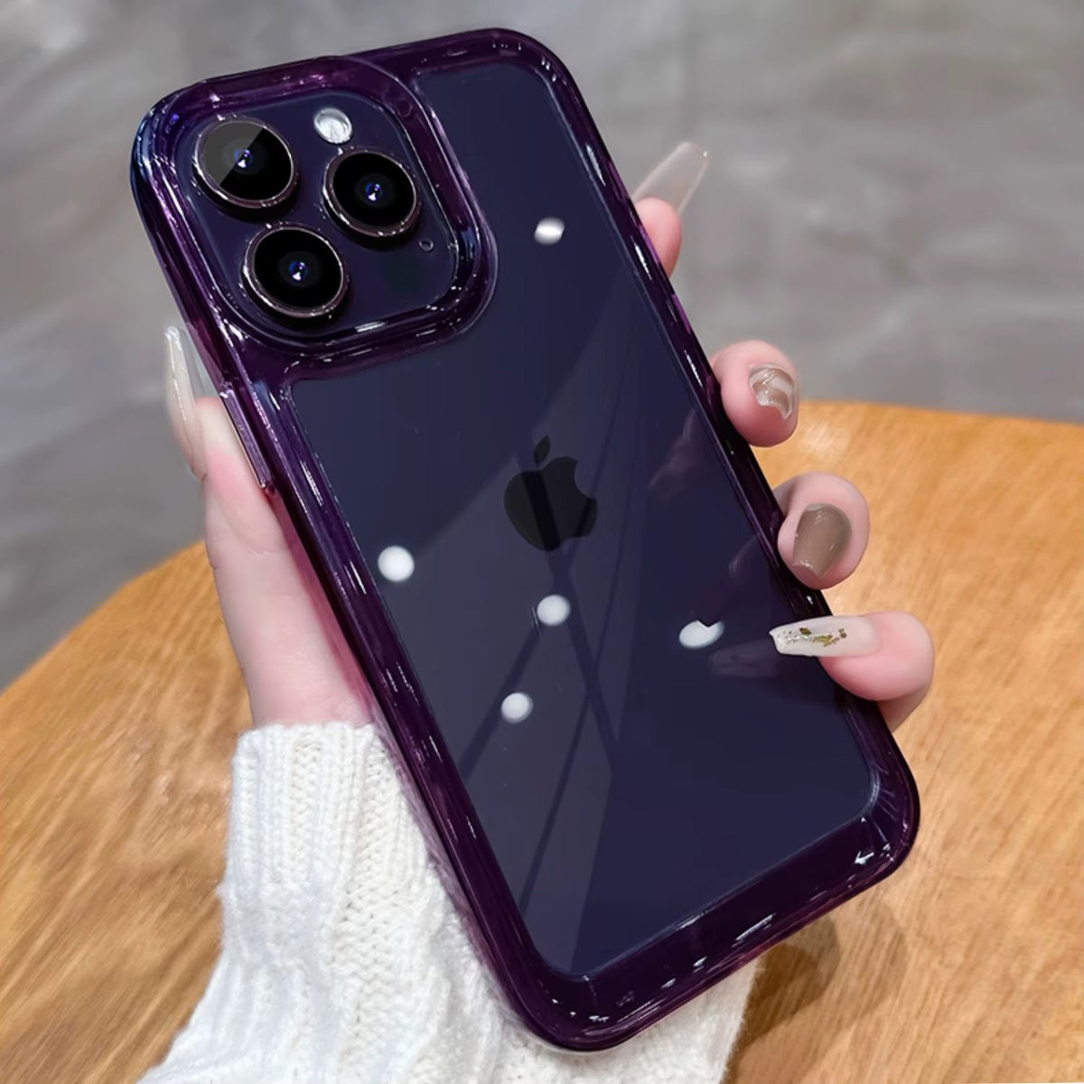 Průhledný tvrdý obal nárazuvzdorný – iPhone